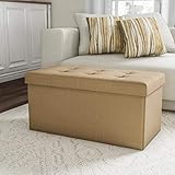 Lavish Home Folding Storage Bench