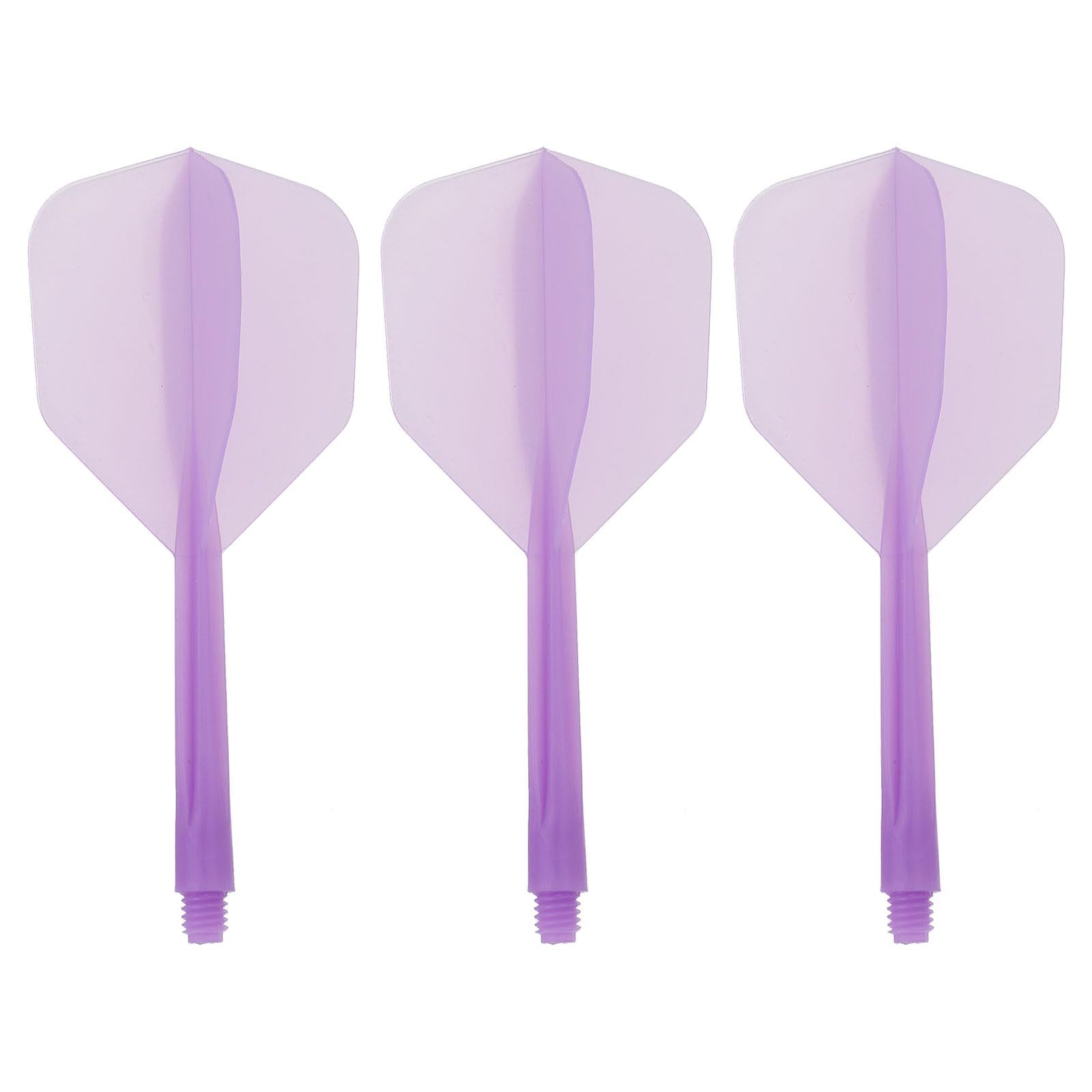PATIKIL Integrated Dart Shaft and Flights, 3 Pack 2BA Durable Plastic Dart Flight Replacement Dart Accessories, Purple