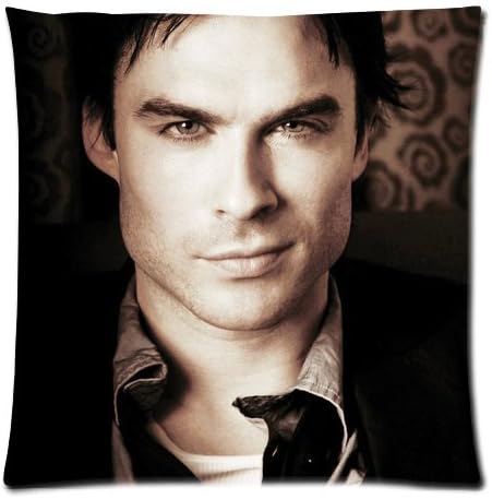 Ian Somerhalder Zippered Throw Pillow Cases Cover Cushion Case 18x18 (Two sides)