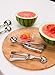 Internet’s Best 18/8 Stainless Steel Ice Cream Cookie Dough Scooper | Set of 4 | Melon Baller | Professional Small Medium Large Scoop | Trigger Release