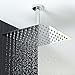 Koko Brand Rain16 16-inch Solid Square Ultra Thin Rain Shower Head, Polished Stainless Steel (Chrome))