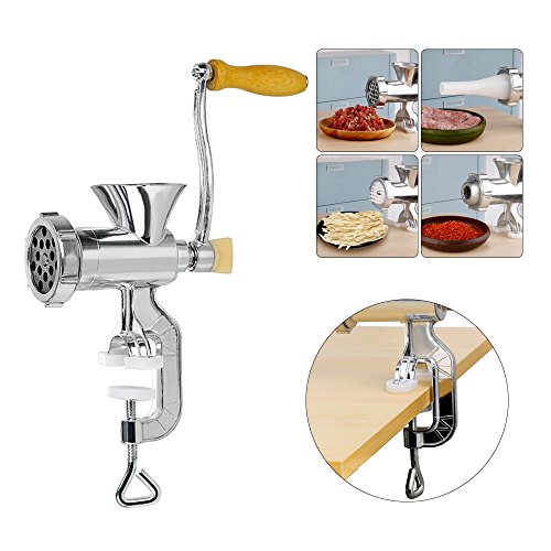 Ogori Sausage Maker Manual Meat Grinder with Powerful fixed Base / Heavy Duty with Stainless Steel Blades / Quickly and Effortlessly Grind Meat, Mincer,Vegetables, Garlic, Fruits and Pasta Maker
