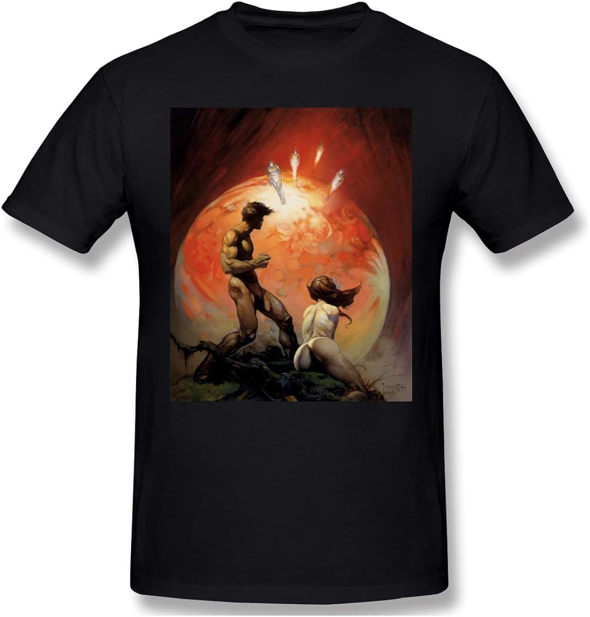 Frank Frazetta Art Man's Comfort Soft Funny T