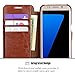 OCASE Galaxy S7 Edge Case Leather Wallet Flip Case for Samsung Galaxy S7 Edge (BRONW)