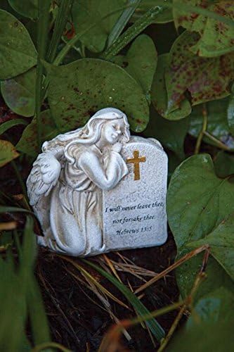 Manual Woodworkers Angel Never Leave Nor Forsake 2.5 x 4 Inch Polyresin Indoor Outdoor Garden Figurine