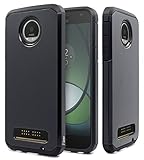 Moto Z Play Droid Case, Moto Z Play Case, NageBee Design Premium Heavy Duty Defender Dual Layer Protector Hybrid Case for Motorola Moto Z Play Droid XT1635 (2016-Verizon) (Black)