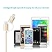 [Apple MFi Certified] 2 in 1 Dual Lightning USB Cable 3ft 1 M, HUNDA Nylon Braided USB Connector for Android and Apple Devices such as iPhone, iPad , Samsung, HTC, Nexus, Sony and More (Gold)
