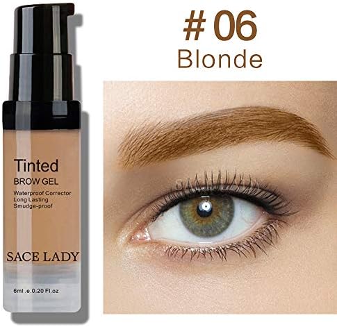 Waterproof Eyebrow Gel Makeup Henna Shade For Eye Brow Tint Natural Enhancer Make Up Cream Long Lasting Cosmetic 06 Blonde