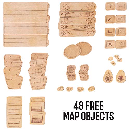 Stratagem The Master's Atlas Grid TilesReversible Dry Wet Erase Battle