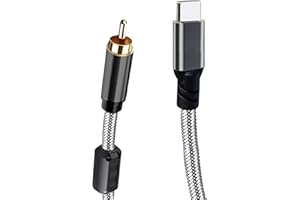 TSMORY Gold Plated Digital Auditory Cable Type C to Coaxial 1m Supports Professional Sound Devices Digital Sound Cable Type C