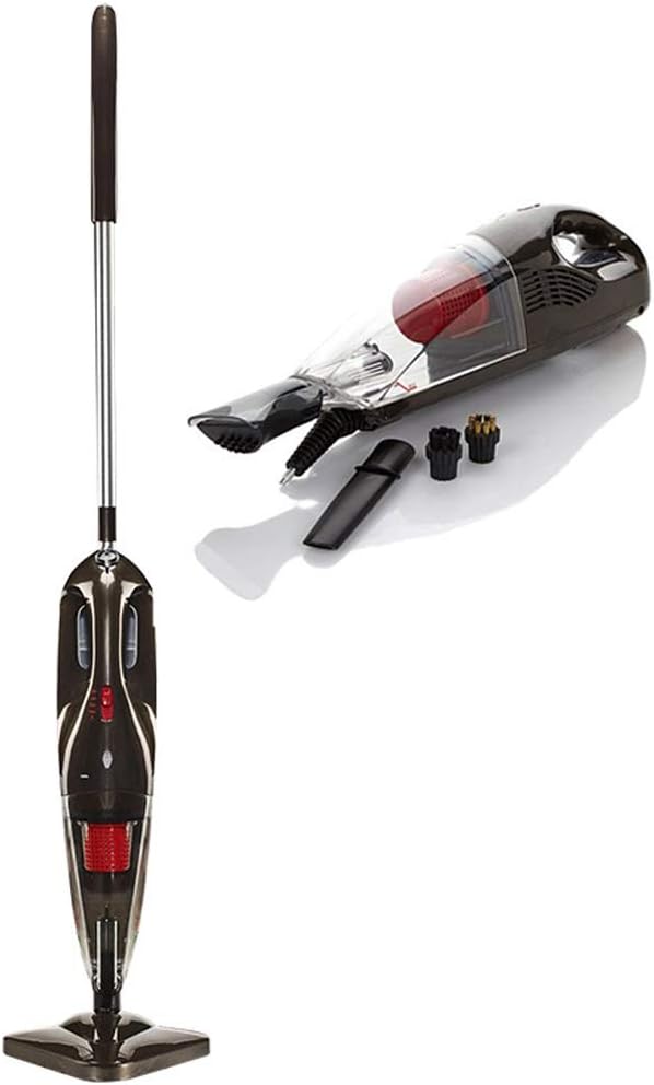 Ann Steam cleaner, 2 in 1 steaming wet and dry high temperature sterilization in addition to mites for household floor carpet cleaning mop, 1300W, black