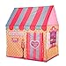 Kids Play Tent Children Playhouse - Toddler Indoor Tent for Girl Pop Up Model Ice-Cream Shop Pink Foldable Portable by K-F Decorations