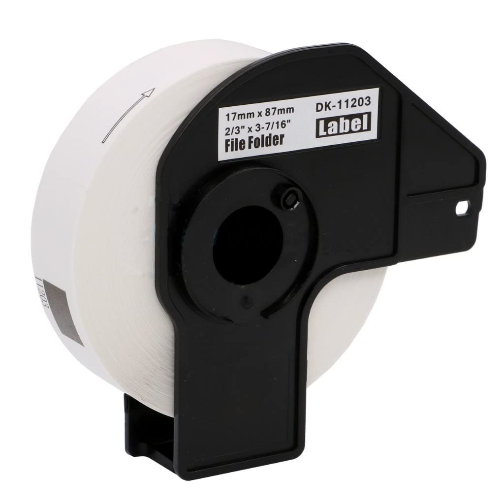 Compatible DK-11203 17mm x 87mm White Thermal Standard Address Labels Compatible with Brother QL-500 550 570 700 710W 720NW 800 810W 820NWB 1050 1100 1110NWB Printers