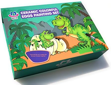 HMAZING Deluxe Art Set (ERAMIC COLORFUL EGGS) ,Party Favor Happy Birthday Gift Treat Boxes,Craft Kits,Kids Family Holiday Activities Gift Set,Apply to Boys and Girls the Best Holiday Gift