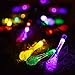 Binval 2-Pack Solar Waterdrop String Lights for Outdoor Patio Lawn Landscape Garden Home Wedding Holiday and Christmas decorations[19.7feet - 6m - 30LED-Multi Color]