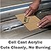 MIFFLIN Cast Plexiglass Sheet (Opaque Black, 1 Piece, 12x24 Inch, 0.118
