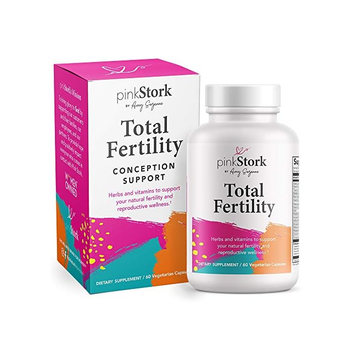 Pink Stork Fertility Support Supplement for Women with Inositol, Ashwagandha and Folate to Help Support Hormone Balance…