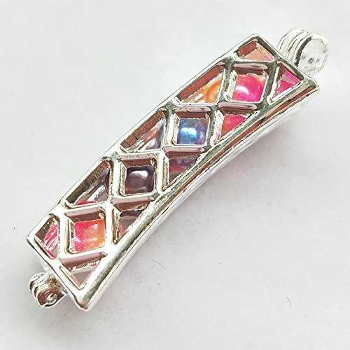 Dandan DIY 5pcs Assorted Styles Perfume Essential Oil Aromatherapy Diffuser Locket Charms Pendant Craft Ball Bead Pearl Alloy Cage - Thumbnail 3