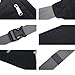 TINYAT Large Fanny Pack Travel Waist Bag Lightweight for Men&Women with Adjustable Strap T206 Black