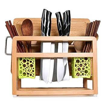 Bois Massif Planche à Découper étagères Cuisine Multifonction