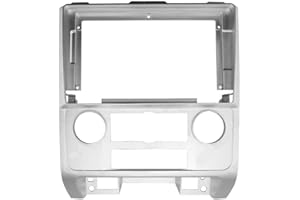 For Escape 2009 Panel Car Dashboard Silver Large Screen Navigation Mod Frame Replacement with Abs Faceplate Black Kit Mountin