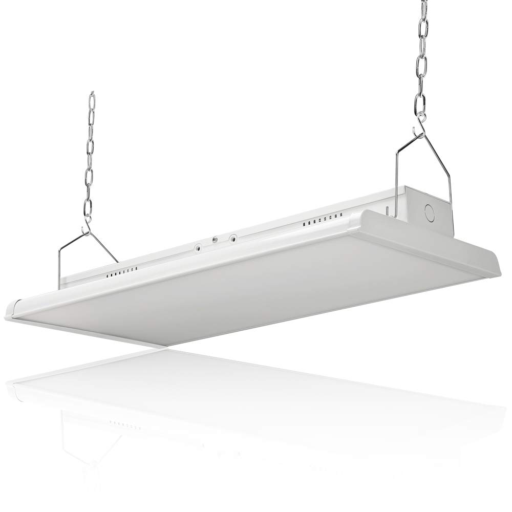Konlite Linear LED High Bay Light 165w 2FT 22434LM 120-277V 5000k 1-10V Dimming, DLC and UL Listed Industrial Workshop Linear Hanging Light Great Aisle or Warehouse Lighting, Equal to 6 lamp T5