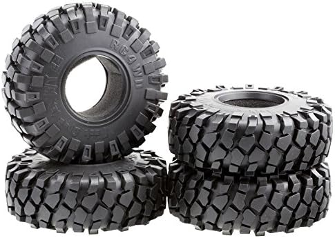 ALIENTAC Rubber Tires 2.2" x 2" x 5.5" OD 140mm w/ Foam for 2.2" Wheel RC Crawler 4pcs