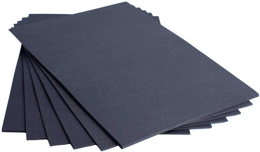 House of Card & Paper HCP394 A3 297 x 420 mm 210 gsm PH Neutral Photo Card - Black, A3 size 297 x 420 mm