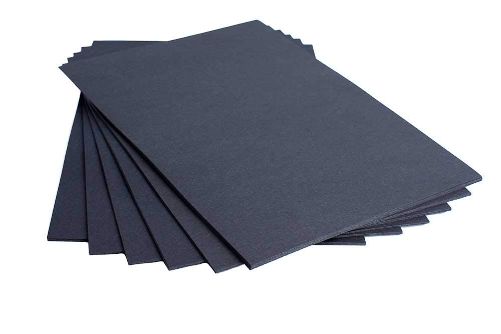 House of Card & Paper HCP393 A4 210 x 297 mm 210 gsm PH Neutral Photo Card - Black