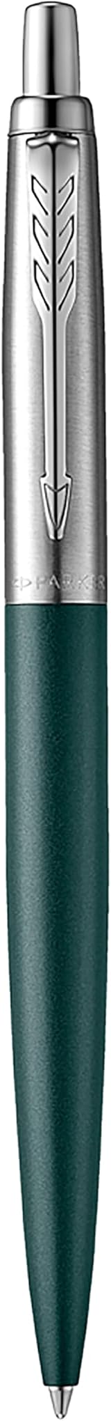 Parker Jotter XL Ballpoint Pen Greenwich Matte Green Chrome Trim Medium Point view 3