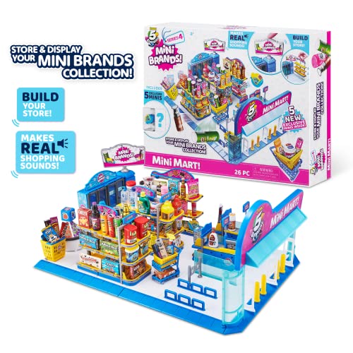 5 Surprise Mini Brands Mini Mart Playset by ZURU (Series 4) Exclusive and Mystery Collectibles
