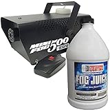 Fog Machine - 500 Watt Mini Fog Machine with Remote and 1 Gallon Fog Juice - Impressive 2,000 Cubic ft. per minute