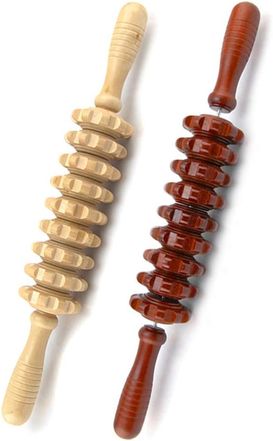 Giveme5 Pack of 2 DIY 40CM Detachable Handheld Cellulite Blasters Massage Trigger Point Manual Muscle Release Roller Stick Massager for Muscle Pain Relief Tool - Color Random: Health & Personal Care