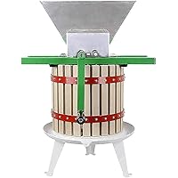 Fruit Wine Press and Crusher,100% Nature Apple&Grape&Berries Crusher Manual Juice Maker for Kitchen …