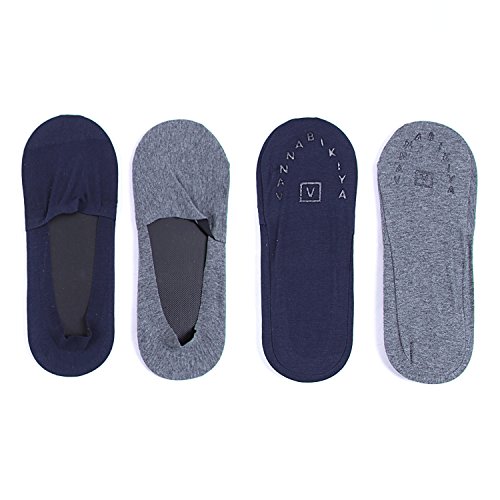 OKANEISAN-Casual-Low-Cut-Thin-Loafers-Non-Slip-Boat-Liners-socks-4-Pairs-Packs