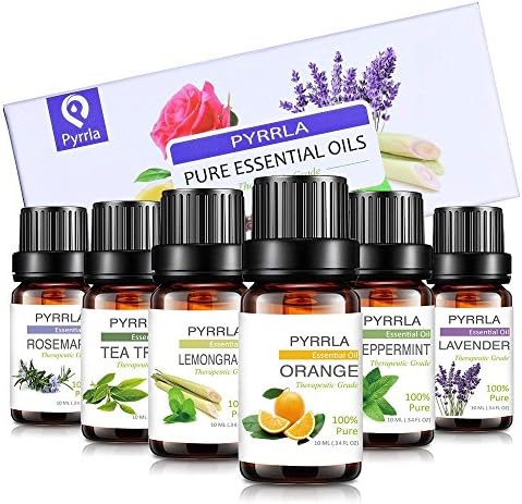 Essential Oils set Gift 6/10ml, Aromatherapy essential oil Basic Sampler Gift Set &amp; Kit