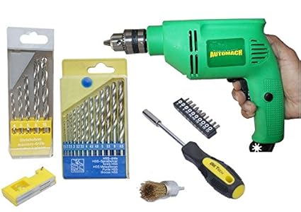 DigitalCraft 400MM 10 mm 400 Walt Powerful Reverse or Forward Drill Machine Plus Jackley Tool Kit and Mini Pocket Bag