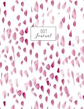Dot Journal: Large Dotted Notebook, 8.5 x 11, Minimalist Pink Watercolor (Dot Planner)