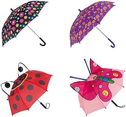 Girls Umbrella, 100% Polyester, 26-inch Coverage, Styles Vary, 1-umbrella