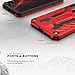 Zizo Static Cover - Case for iPhone Xs Max + Military Grade Drop Tested + Built in Kickstand (Red/Black)