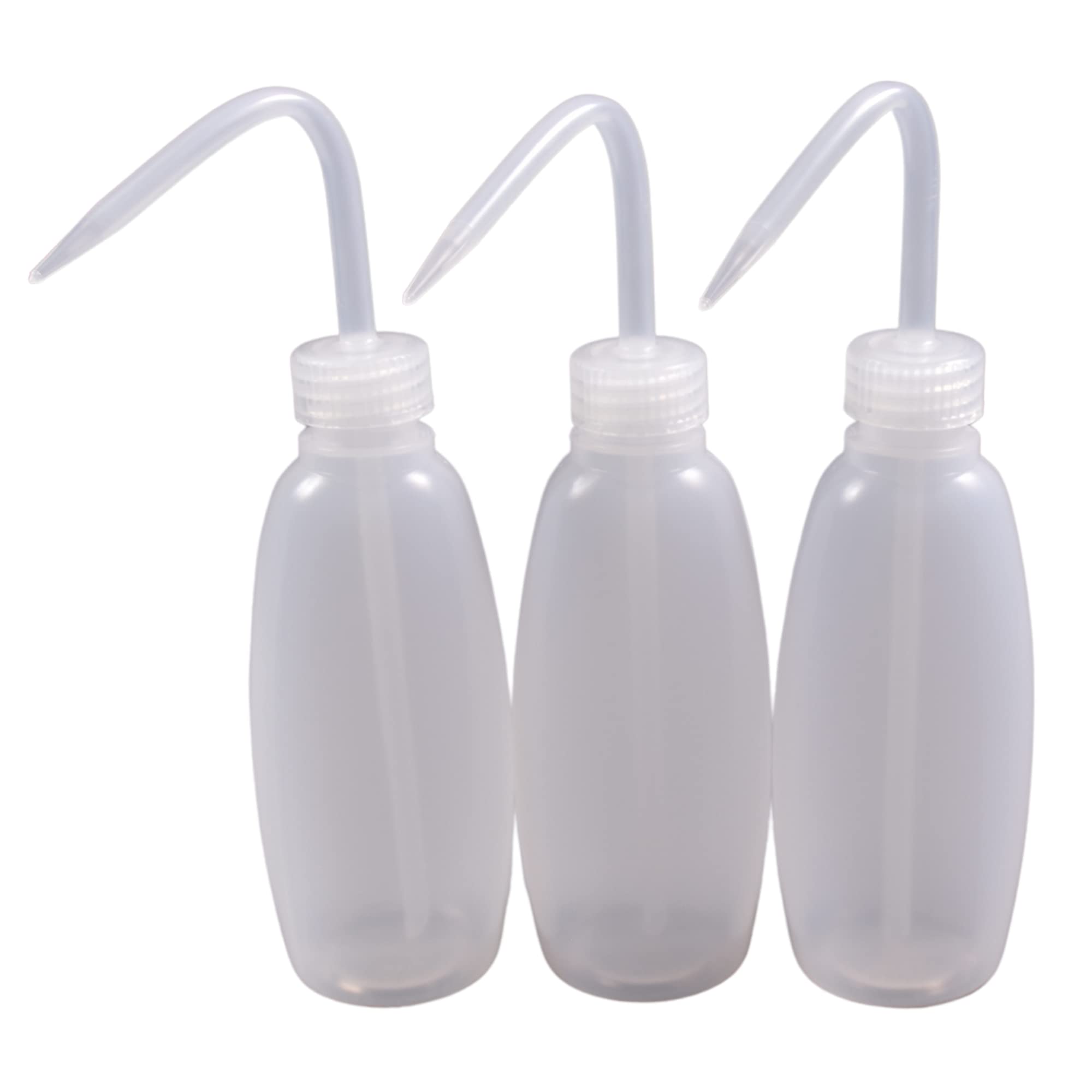 Labsales Pack of 3 Scientific Squeeze Bottles, Sample Bottle, Wash Bottles Made From Polythene with thin nozzle for squirting 250ml and 500ml Available (500ml)