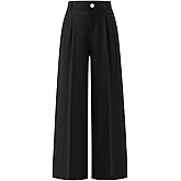 ZESICA Women's Wide Leg Dress Pants 2026 High Waisted Business Casual Palazzo Pants Work Office Slacks Trousers