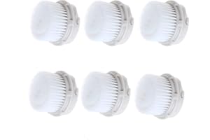 CONVELIFE Facial Cleansing Brush Heads with Luxe Cashmere, Replacement Facial Cleansing Brush Heads, Exfoliator Facial Brush Heads, Super Soft, for Sensitive, Delicate and Dry Skins (6Pack)