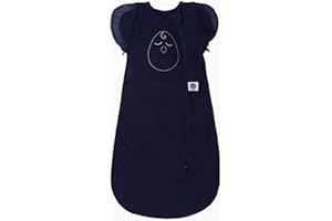 Nested Bean Zen One™ - Gently Weighted Swaddle for Babies 0-3M (7-13 Lbs) | Adapts for arms in/Out | Prevents startles | Aid Self-Soothing | 2-Way Zipper | Machine Washable | TOG 1.0