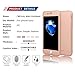 iPhone 7 Case, Coocolor [Perfect Fit] 360 Degree All-around Ultra Thin Full Body Coverage Protection Dual Layer Hard Slim Case + Tempered Glass Screen Protector For iPhone 7-Rose Gold