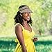 Wallaroo Hat Company – Women’s Bianca Sun Visor – Wide Brim, Packable Design and Adjustable Sizing for Medium Crown Sizes – Elegant Style for Beach, and Sports and Outdoor Activities (Black)