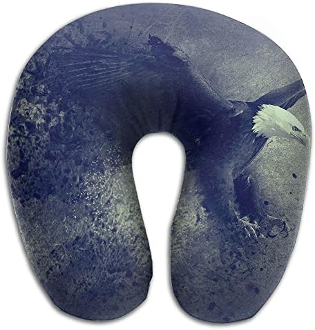 Creative Eagle Ink Paint Design Comfortable U Shaped Neck Pillow Soft Neck Support Pattern Pillow For Rest,Travel,Car,Airplane,Bed,Sofa