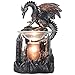 Mythical Winged Dragon Guarding Castle Electric Oil Warmer or Wax Tart Burner for Decorative Medieval & Gothic Decor Statues and Figurines As Aromatherapy Essential Scented Oil Gifts for Dragon Lovers