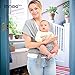 Innoo Tech Baby Sling Carrier Natural Cotton Nursing Baby Wrap Suitable for Newborns to 35 lbs Breastfeeding Sling Baby Holder Soft Safe and Comfortable Nice Baby Shower Gift Gray (Grey)