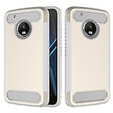 DAMONDY Moto G5 Plus Case, 2 in 1 Drop Protection